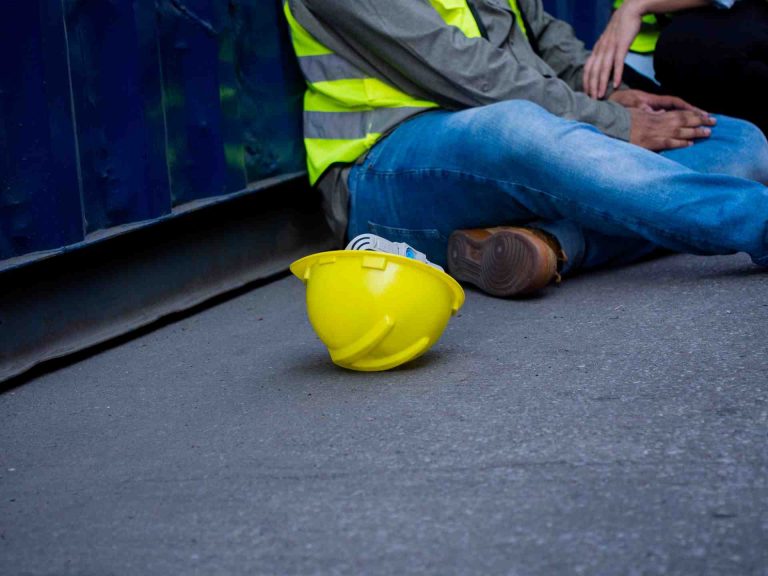 A Photo of a Worker Injured at Work
